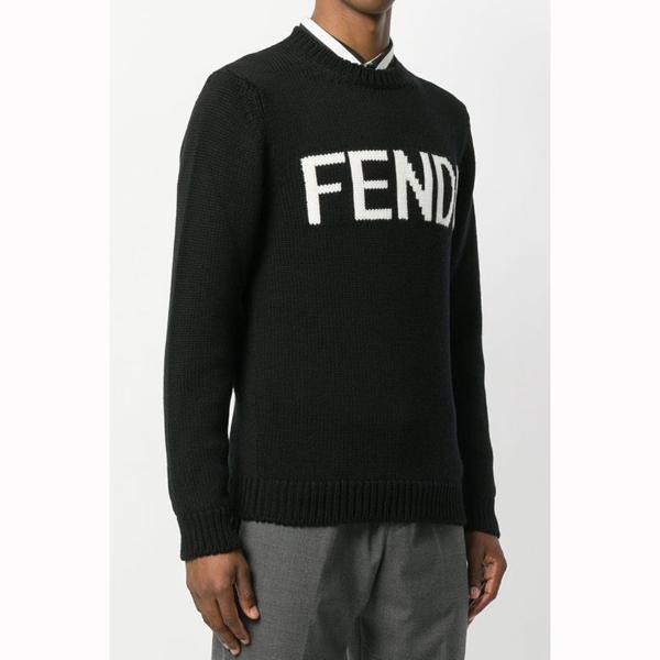 関税送料込* FENDI(フェンディ)ロゴ ニット100927